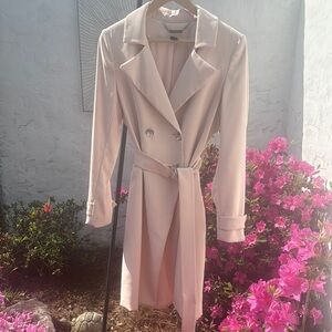 Elegant Women's Powder Pink Coat